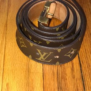 Louis Vuitton monogram belt (authentic)